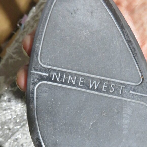 BOGO Nine West Brown Leather Platform Booties Ankle Boots Heels Stilettos 10 - Picture 13 of 14